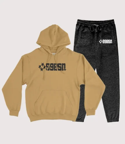 99 Based Men Pullover Tracksuit Orange